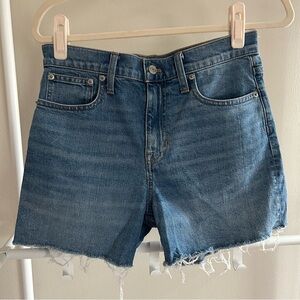 J. Crew denim cutoff high-rise shorts Size 26